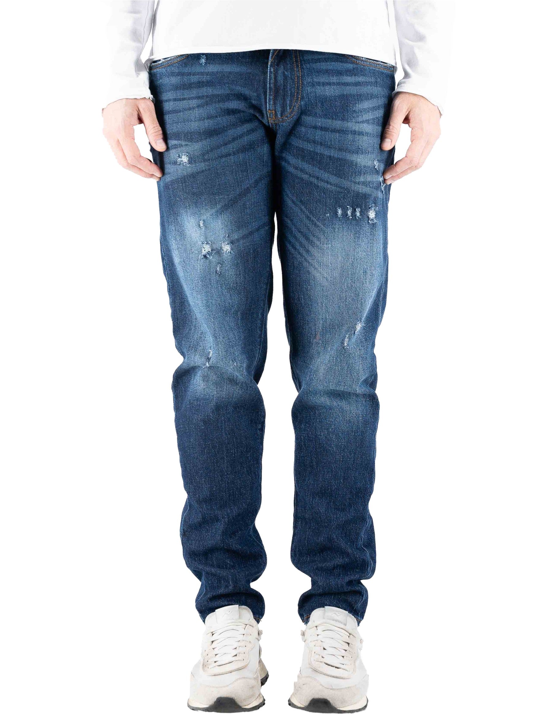 Devid Label Globe - Jeans Denim - Iconic, Blue – dettaglio prodotto 3 – Master SKU DL_DENIM_GLOBE_17051