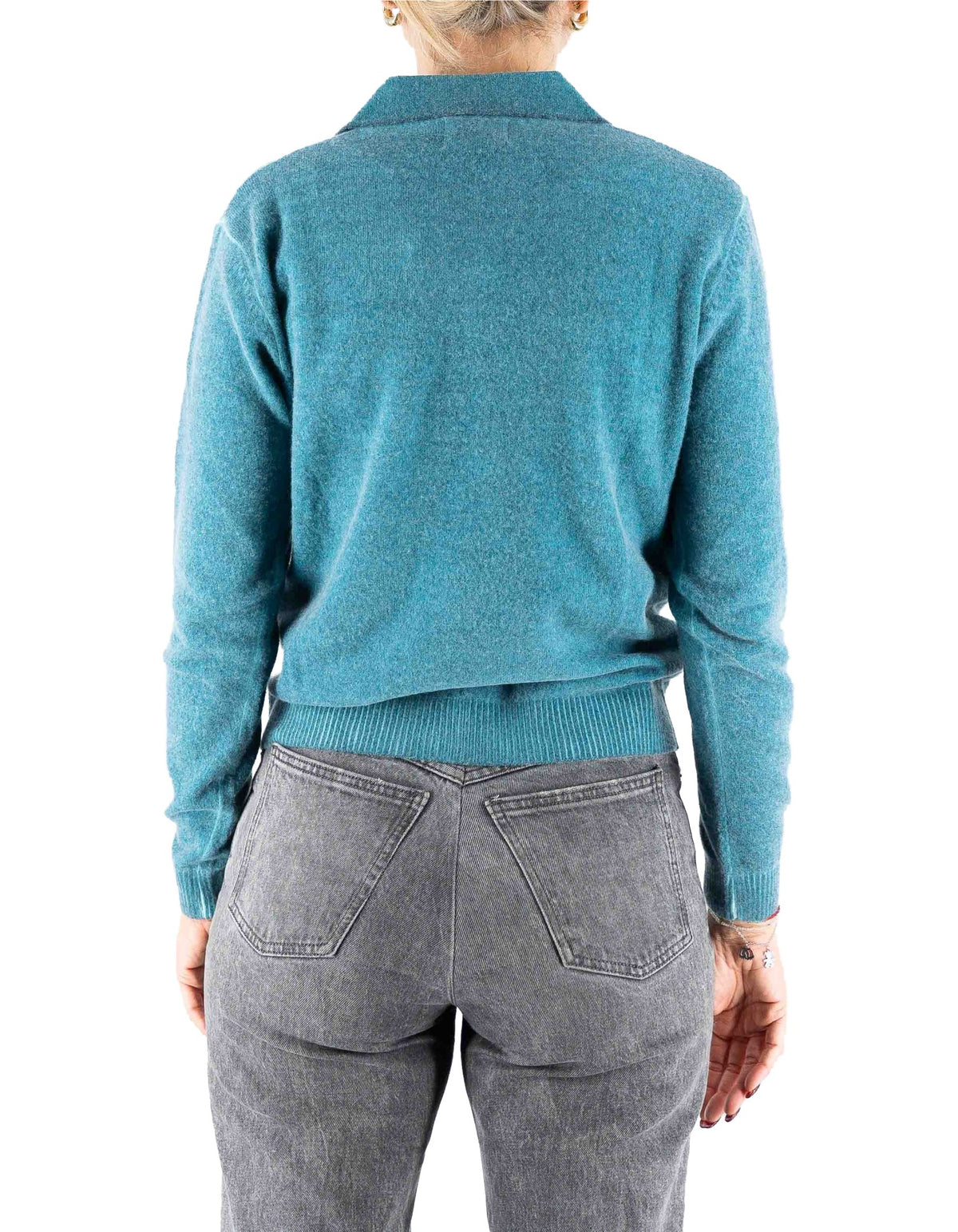 Devid Label Inari - Polo in Maglia - Lana Cashmere – dettaglio prodotto 5 – Master SKU DL_DL021_22815_OTTANIO_SCURO