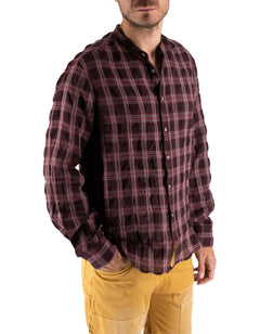 Devid Label Leeds - Camicia a Quadri - Casual, Rosso – vista principale – Master SKU DL_DL-329_ROSSO