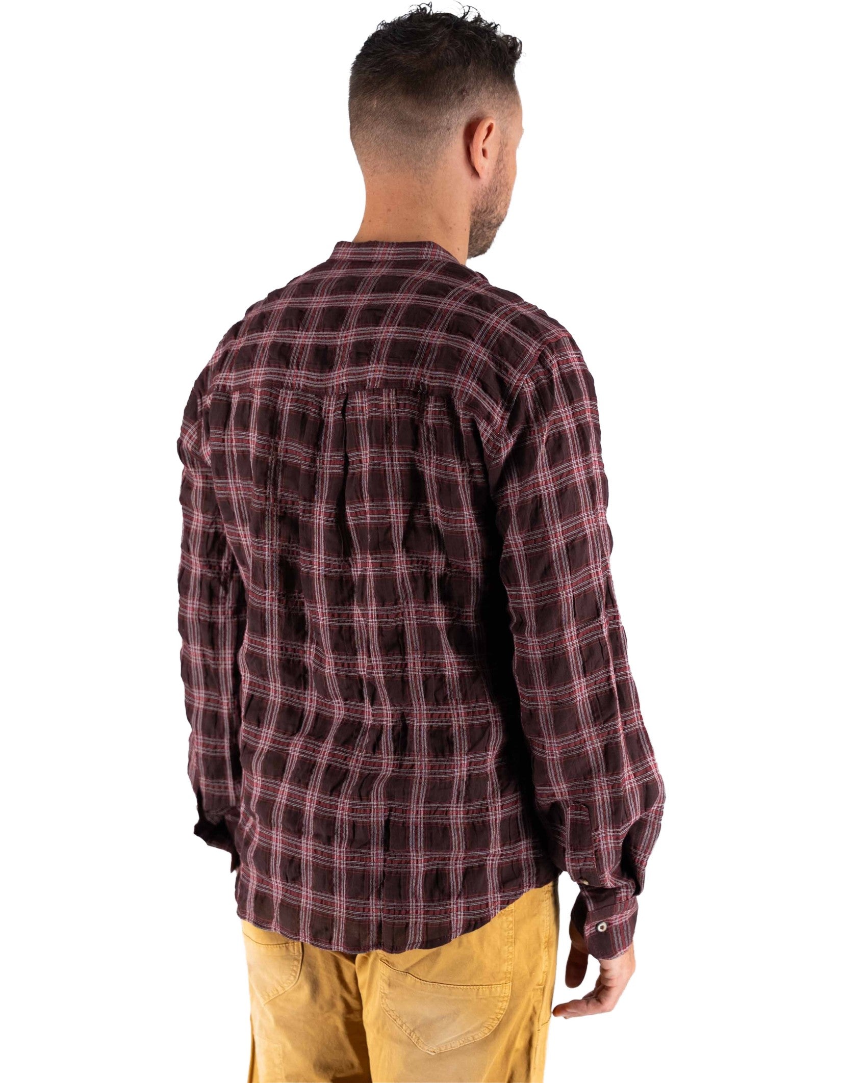Devid Label Leeds - Camicia a Quadri - Casual, Rosso – dettaglio prodotto 4 – Master SKU DL_DL-329_ROSSO