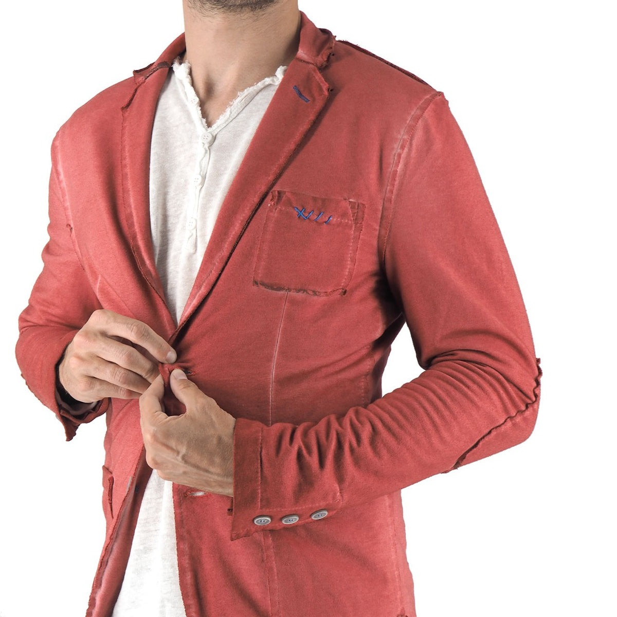 Devid Label Llorente - Giacca in Jersey - Soft – dettaglio prodotto 3 – Master SKU DL_LLORENTE MARSALA