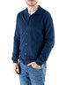Devid Label Malpasso - Cardigan con Bottoni - Cotone Premium, Blu Navy – vista principale – Master SKU DL_MALPASSO MT25107 BLU