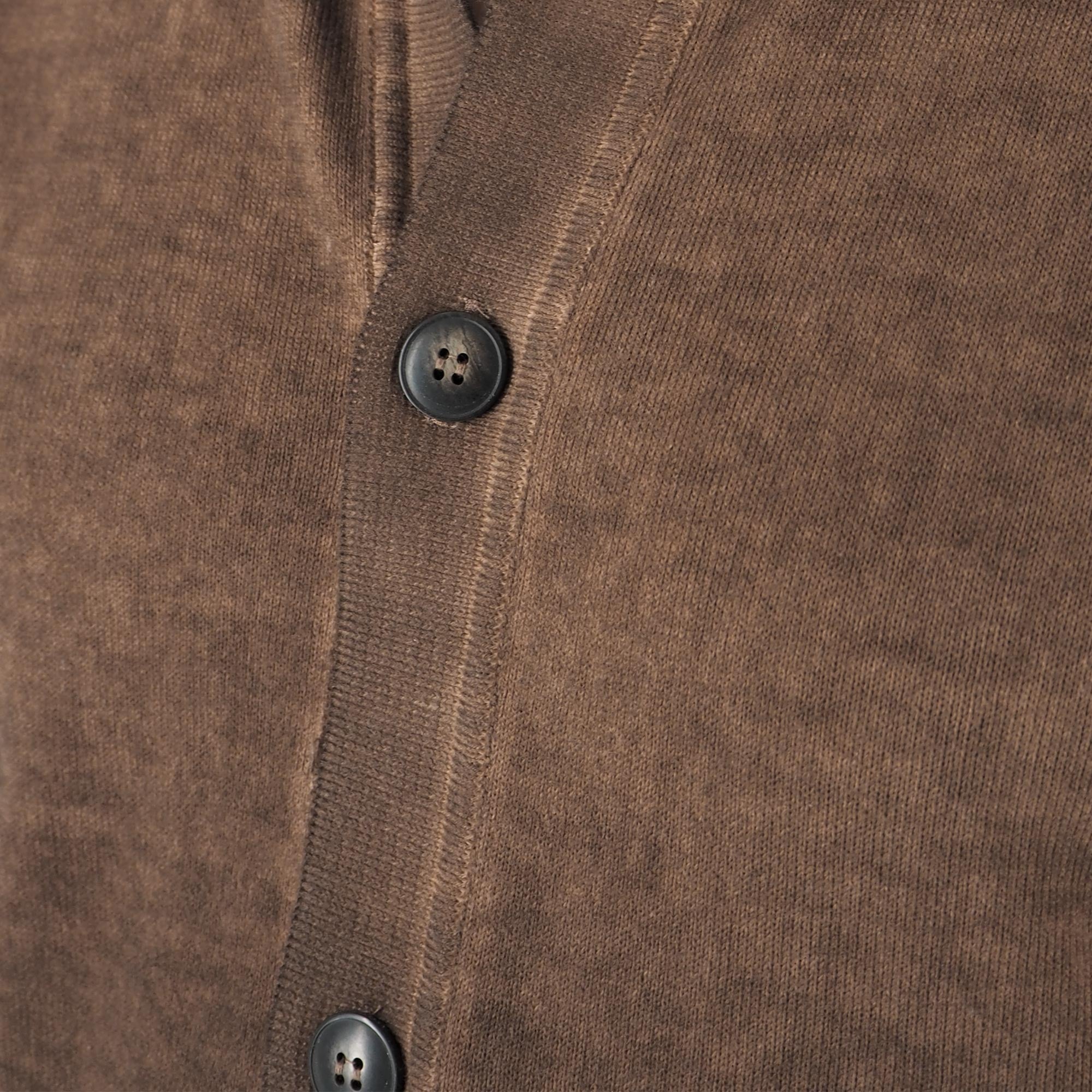 Devid Label Malpasso - Cardigan con Bottoni - Cotone Premium, Moro – dettaglio prodotto 2 – Master SKU DL_MALPASSO MT25107 MORO