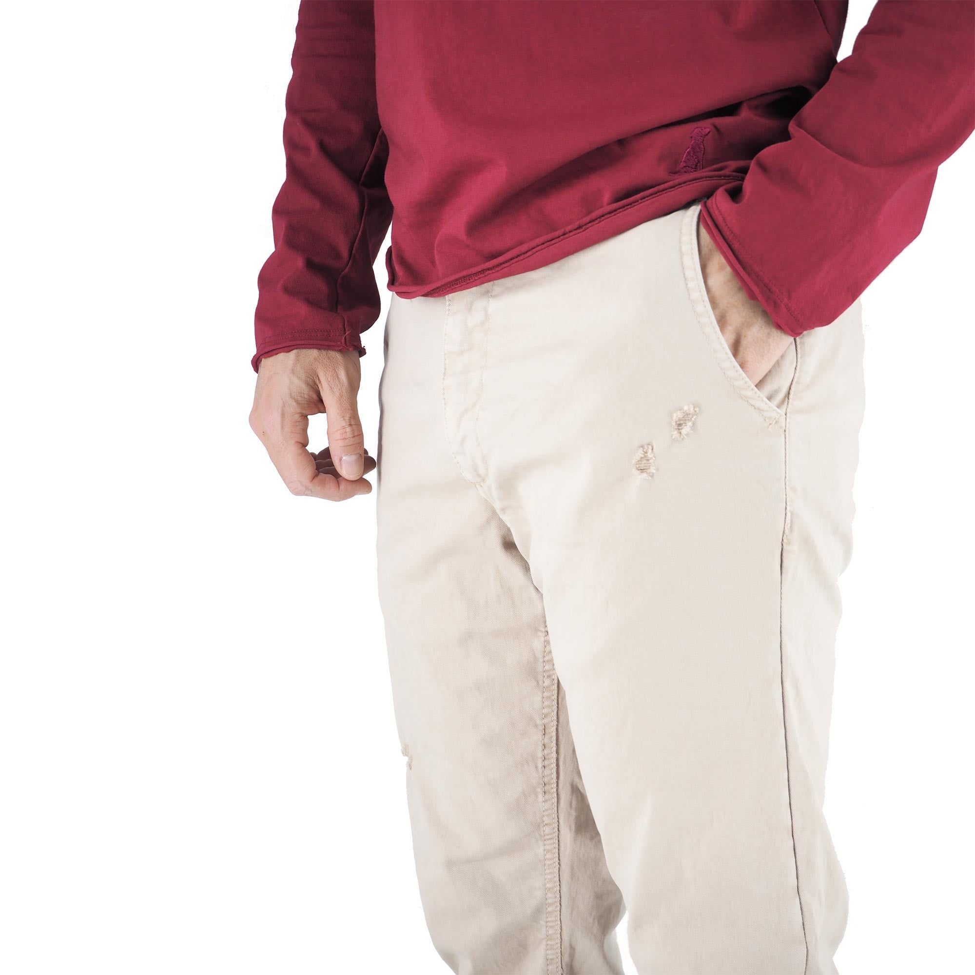 Devid Label Mirtos - Pantalone Chino - Skinny, Beige – dettaglio prodotto 2 – Master SKU DL_MIRTOS CALCE