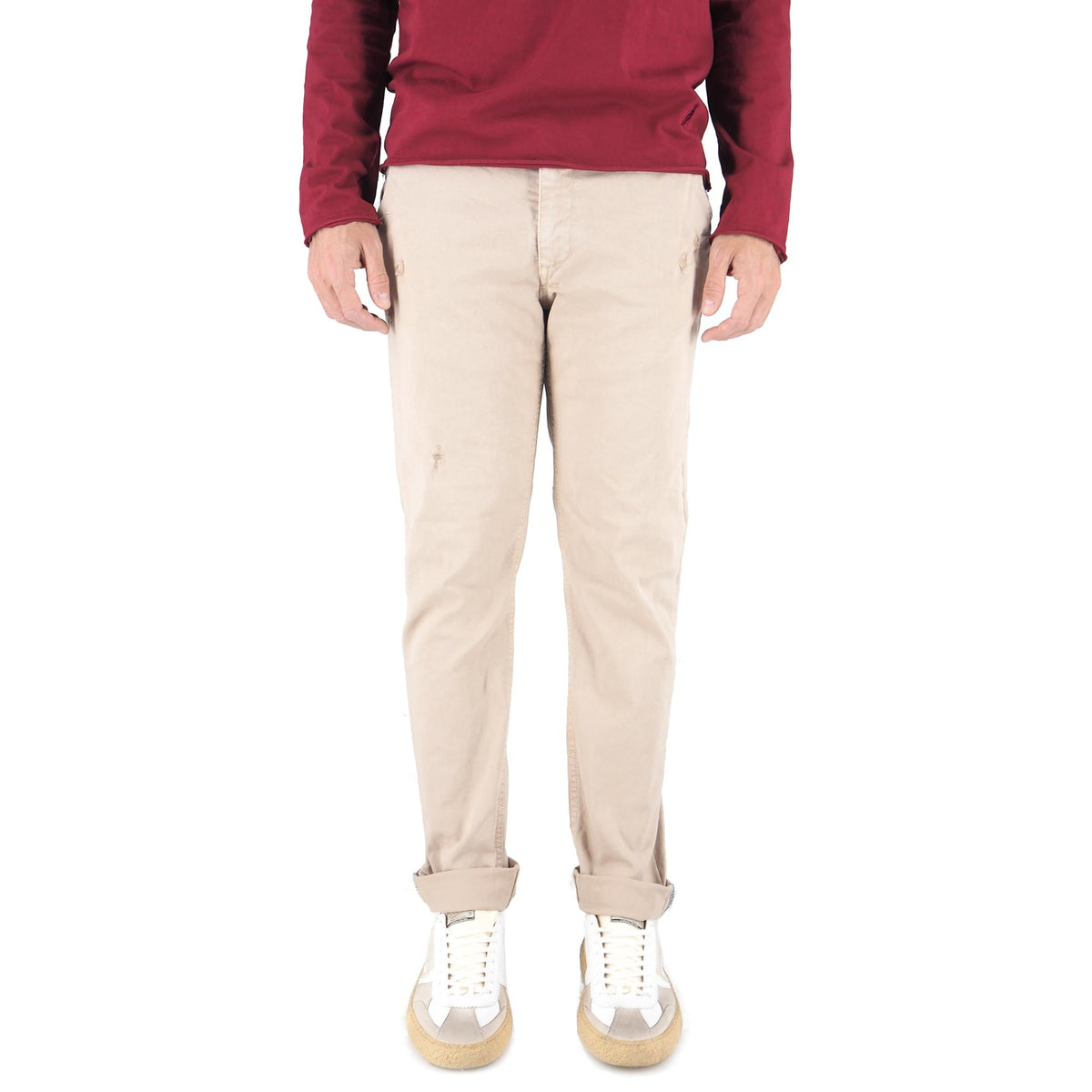 Devid Label Mirtos - Pantalone Chino - Skinny, Beige – dettaglio prodotto 3 – Master SKU DL_MIRTOS CALCE