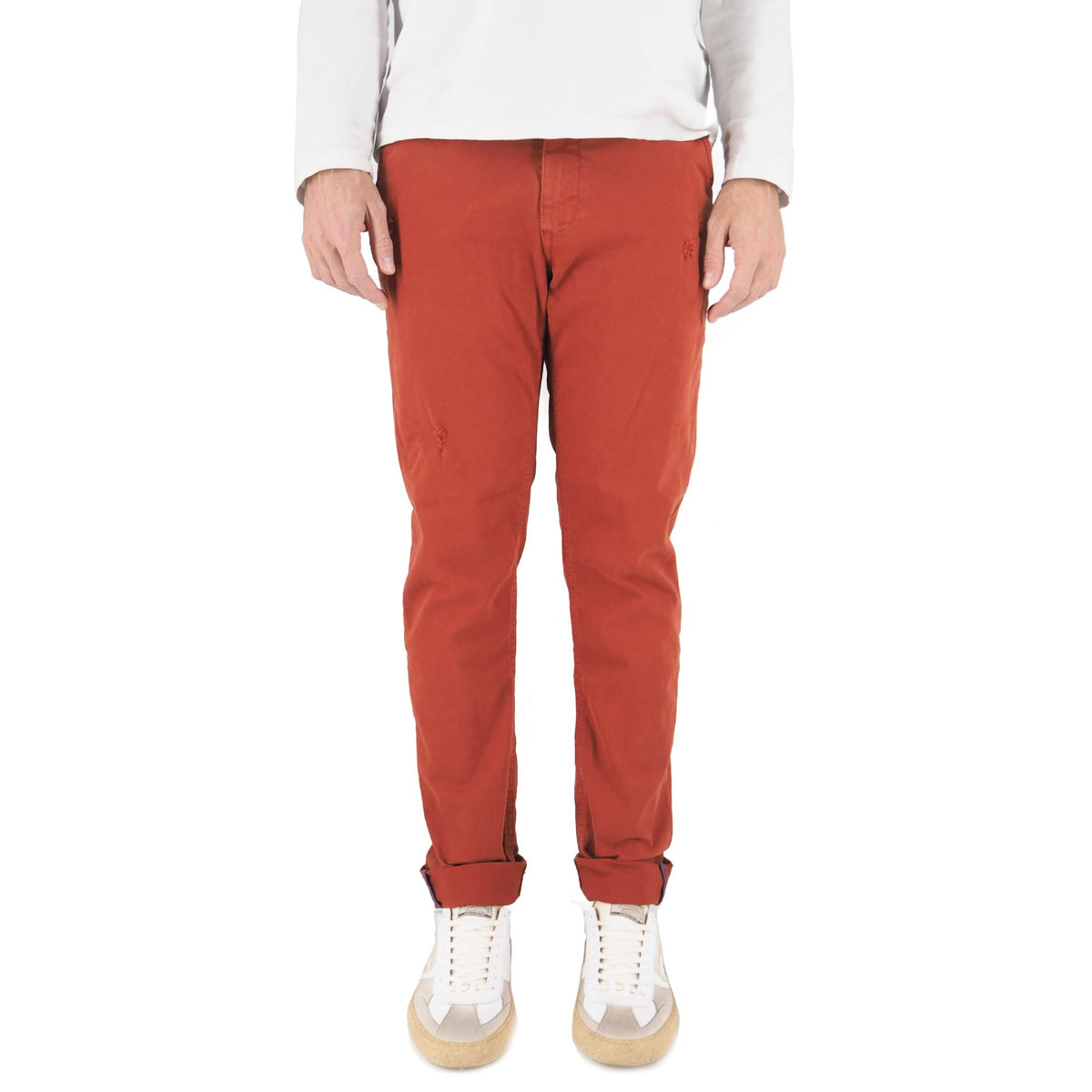 Devid Label Mirtos - Pantalone Chino - Skinny – dettaglio prodotto 4 – Master SKU DL_MIRTOS MATTONE
