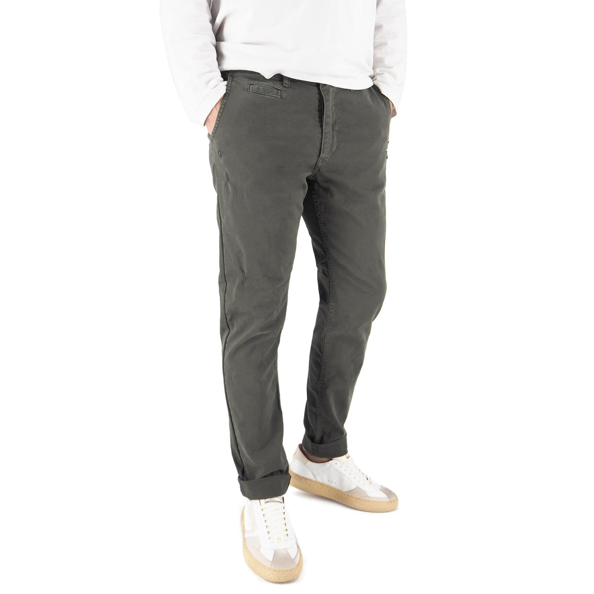 Devid Label Mirtos - Pantalone Chino - Skinny – dettaglio prodotto 4 – Master SKU DL_MIRTOS MILITARY