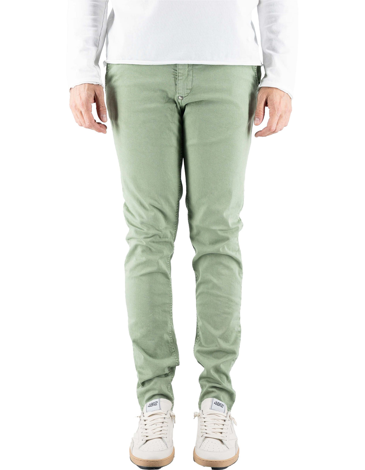 Devid Label Mirtos - Pantalone Chino - Skinny, Verde – dettaglio prodotto 6 – Master SKU DL_MIRTOS_14004-VERDEPOLVERE