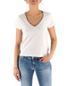 Devid Label Nairobi - T-shirt Scollo V - Leo Print, Bianco – vista principale – Master SKU DL_V COLLAR LEO BIANCO