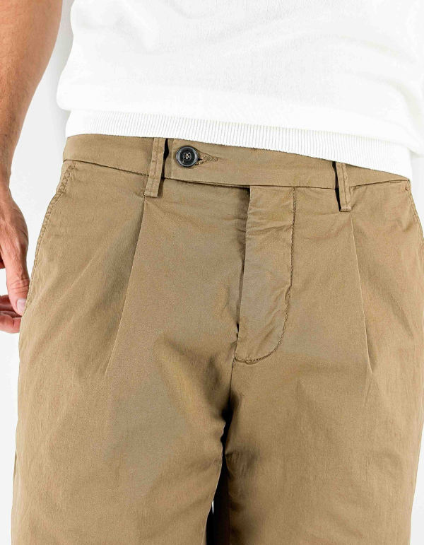Devid Label Oxford - Pantalone con Pences - Comfort – dettaglio prodotto 2 – Master SKU DL_OXFORD306_C14_TABACCO