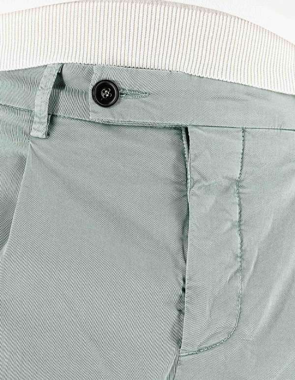 Devid Label Ponza - Pantalone con Pences - Regular – dettaglio prodotto 2 – Master SKU DL_PONZA300_C22_SALVIA