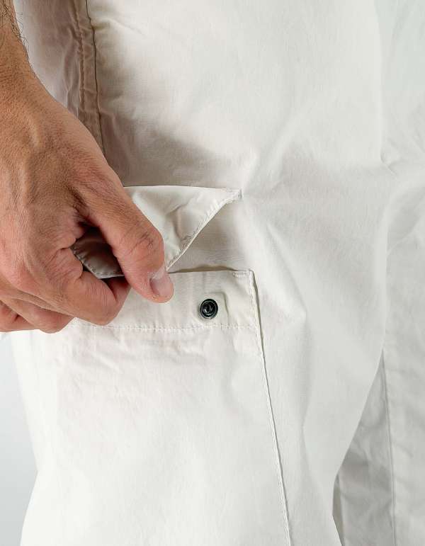 Devid Label Portorico - Pantalone Cargo - Comfort, Bianco – dettaglio prodotto 2 – Master SKU DL_MPORTORICO ESS1037 BIANCO