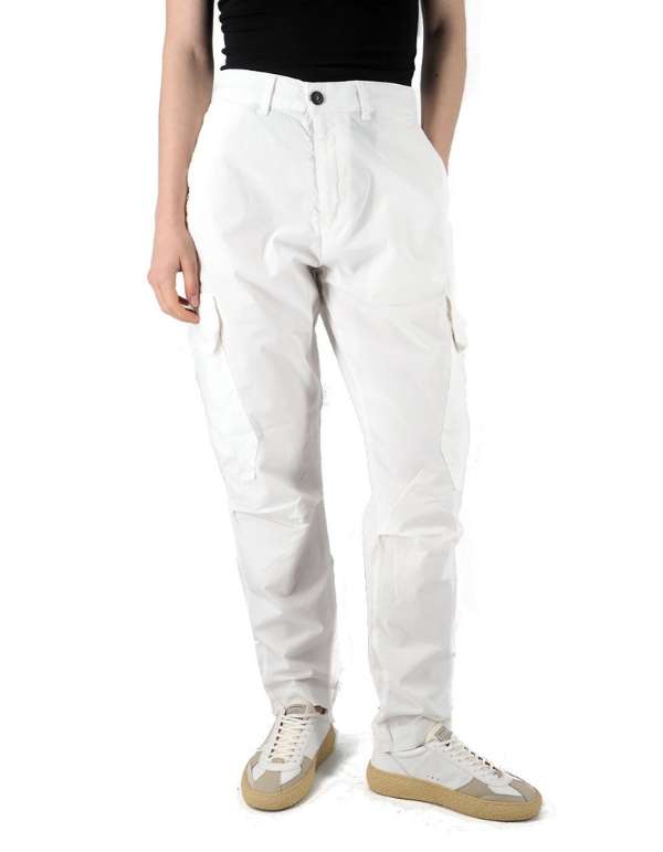 Devid Label Portorico - Pantalone Cargo - Comfort, Bianco – vista principale – Master SKU DL_WPORTORICO ESS1037 BIANCO