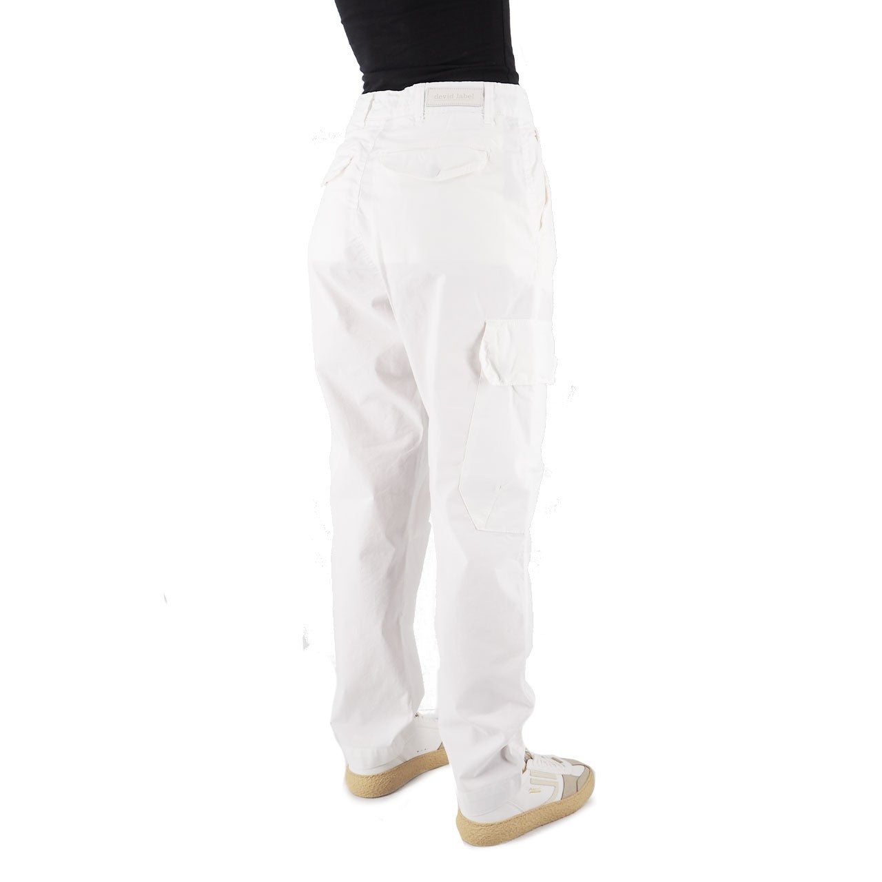 Devid Label Portorico - Pantalone Cargo - Comfort, Bianco – dettaglio prodotto 4 – Master SKU DL_WPORTORICO ESS1037 BIANCO
