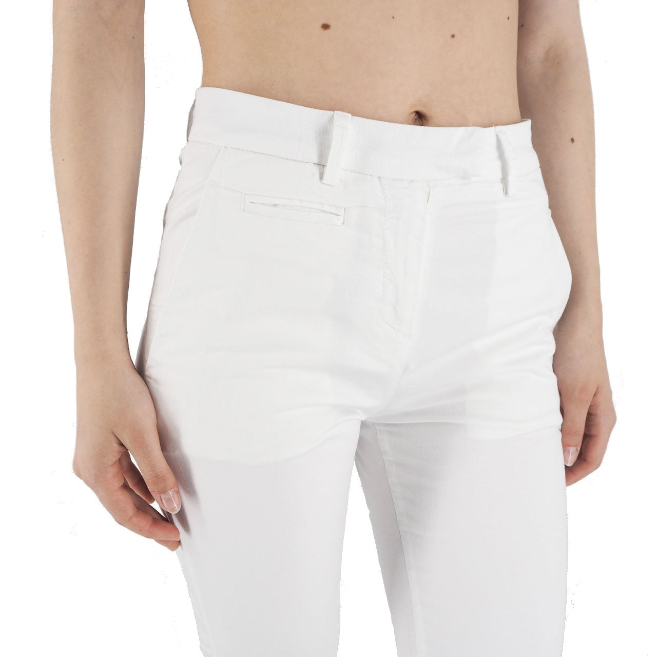 Devid Label Ravenna - Pantalone Chino - Essential, Bianco – dettaglio prodotto 2 – Master SKU DL_CHINO IMP ESS1086 BIANCO