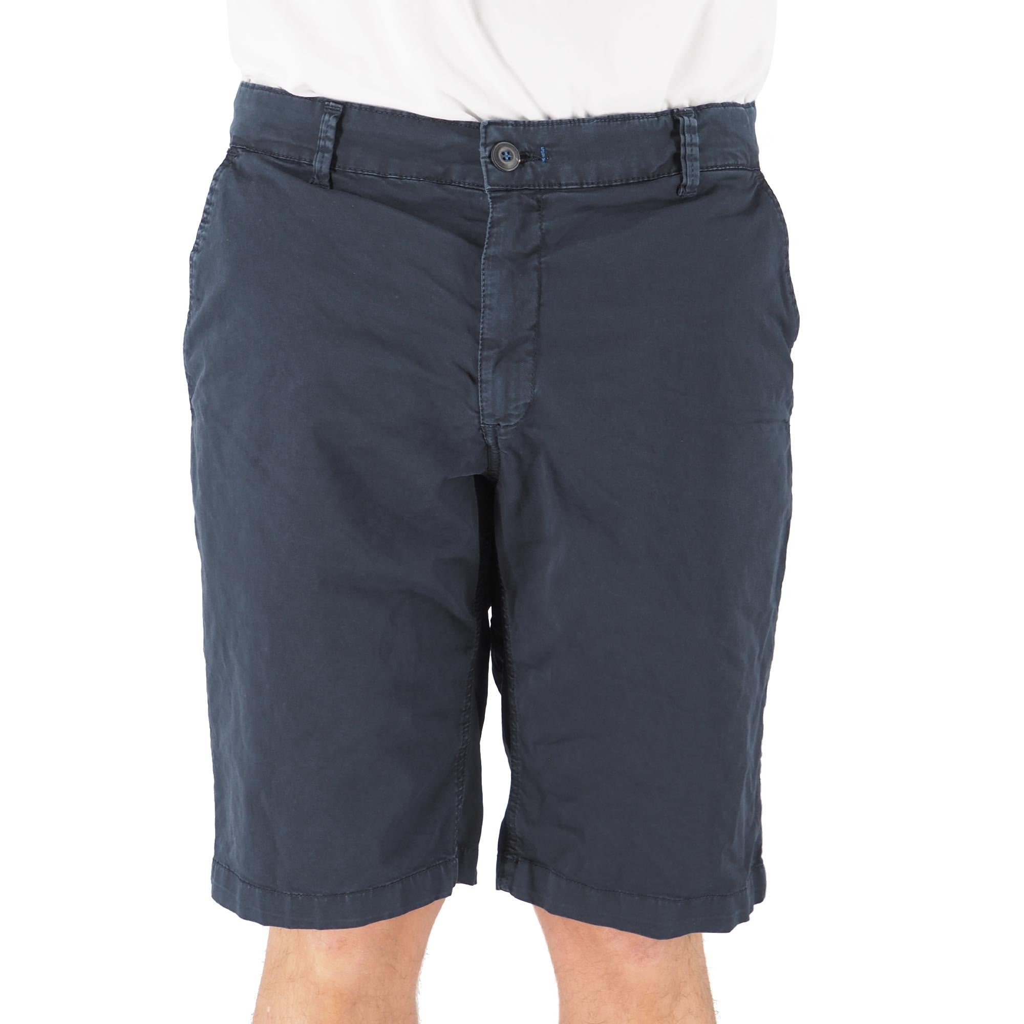 Devid Label Salina - Bermuda in Cotone - Essential, Blu – dettaglio prodotto 3 – Master SKU DL_MTR 16031 BLU
