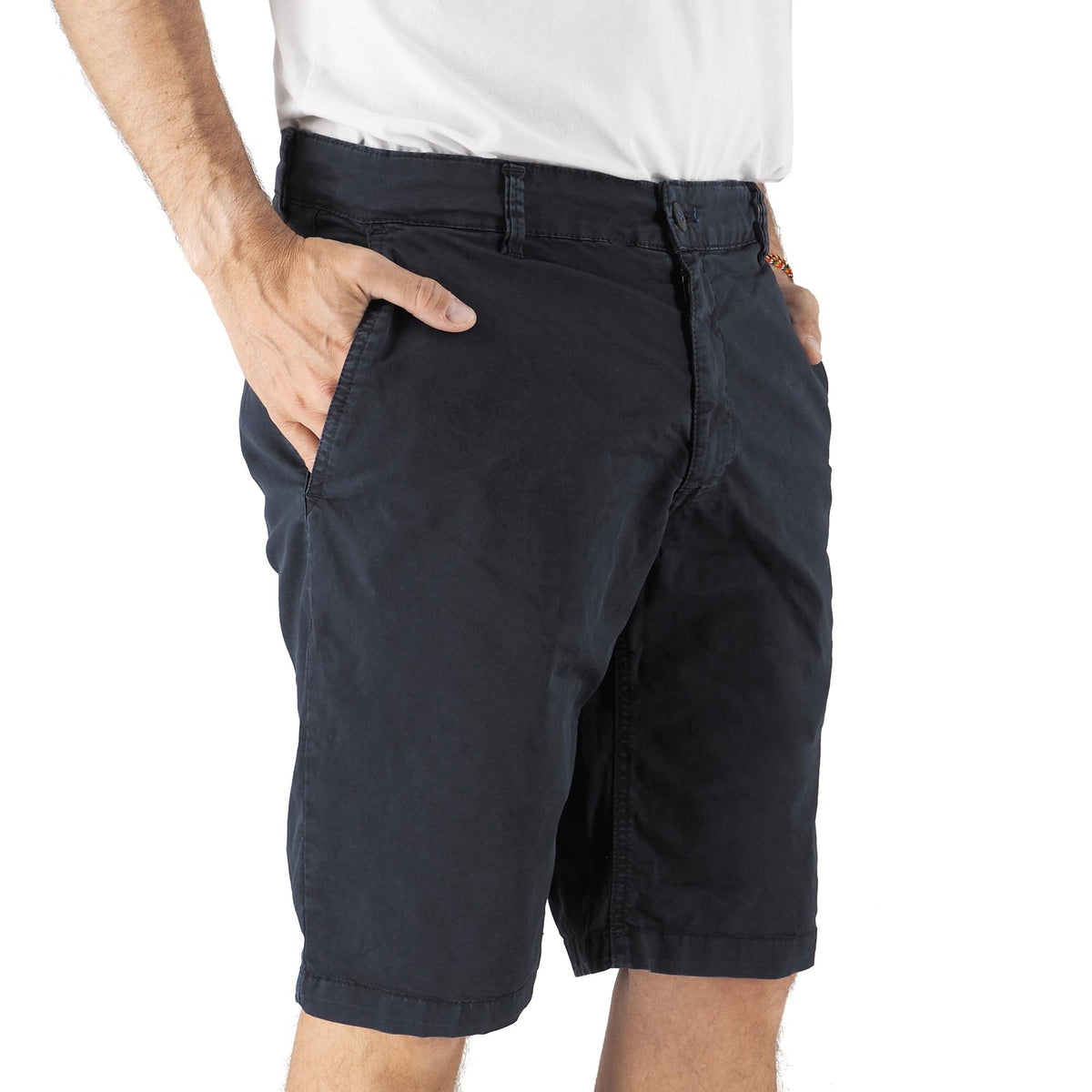 Devid Label Salina - Bermuda in Cotone - Essential, Blu – dettaglio prodotto 4 – Master SKU DL_MTR 16031 BLU