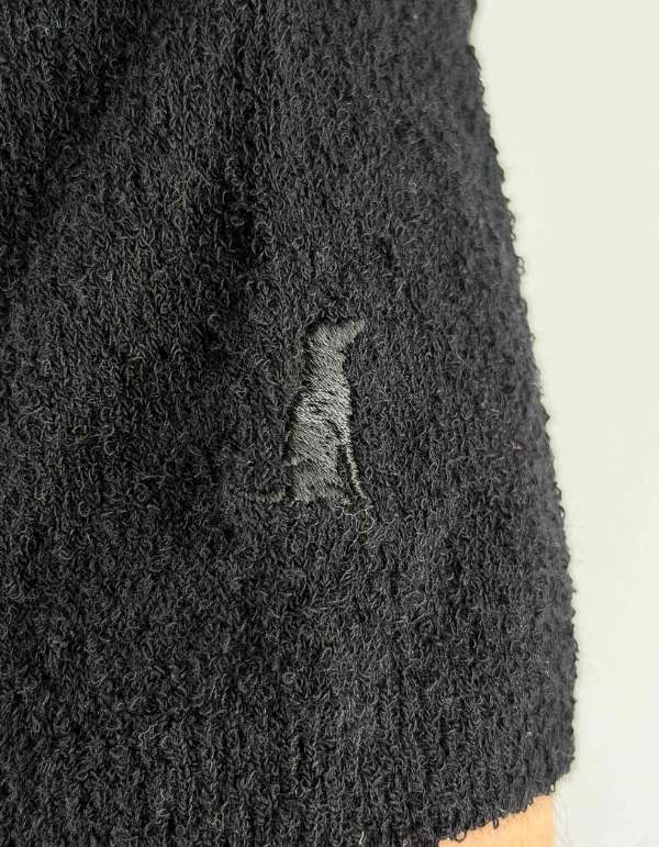 Devid Label Savio - Maglia in Spugna di Cotone - Soft Touch, Nero – dettaglio prodotto 3 – Master SKU DL_L003_NERO