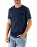 Devid Label Shiro - T-shirt Girocollo con Taschino - Essential, Blu Navy – vista principale – Master SKU DL_SHIRO BLU NAVY