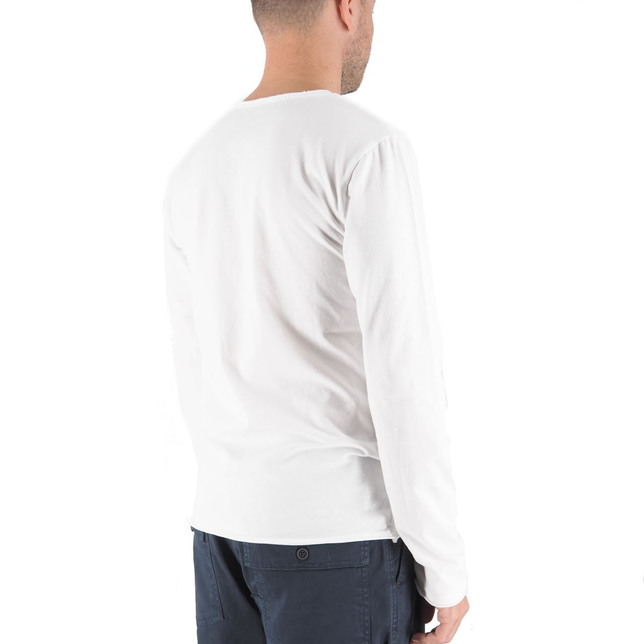 Devid Label Siviglia - T-shirt Manica Lunga - Essential, Bianco – dettaglio prodotto 3 – Master SKU DL_SIVIGLIA BIANCO