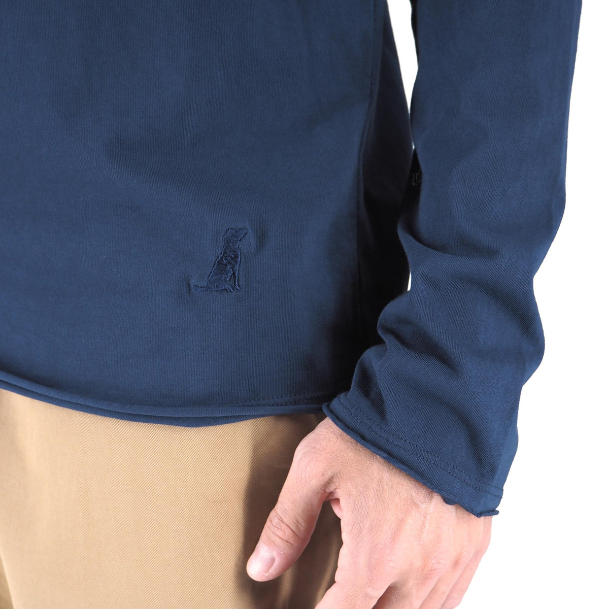 Devid Label Siviglia - T-shirt Manica Lunga - Essential, Blu – dettaglio prodotto 3 – Master SKU DL_SIVIGLIA BLU