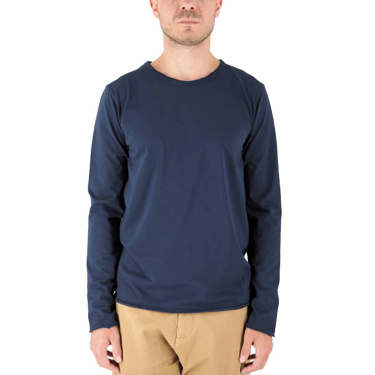 Devid Label Siviglia - T-shirt Manica Lunga - Essential, Blu – dettaglio prodotto 5 – Master SKU DL_SIVIGLIA BLU