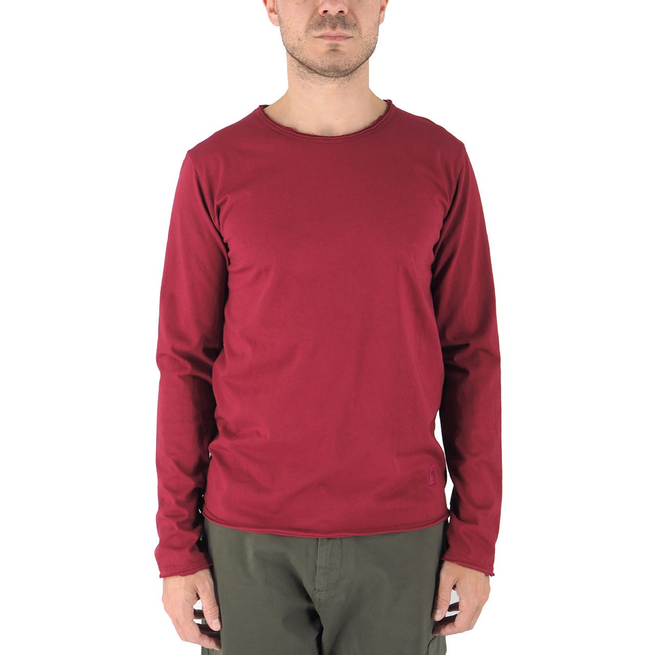 Devid Label Siviglia - T-shirt Manica Lunga - Essential, Bordeaux – dettaglio prodotto 5 – Master SKU DL_SIVIGLIA BORDEAUX