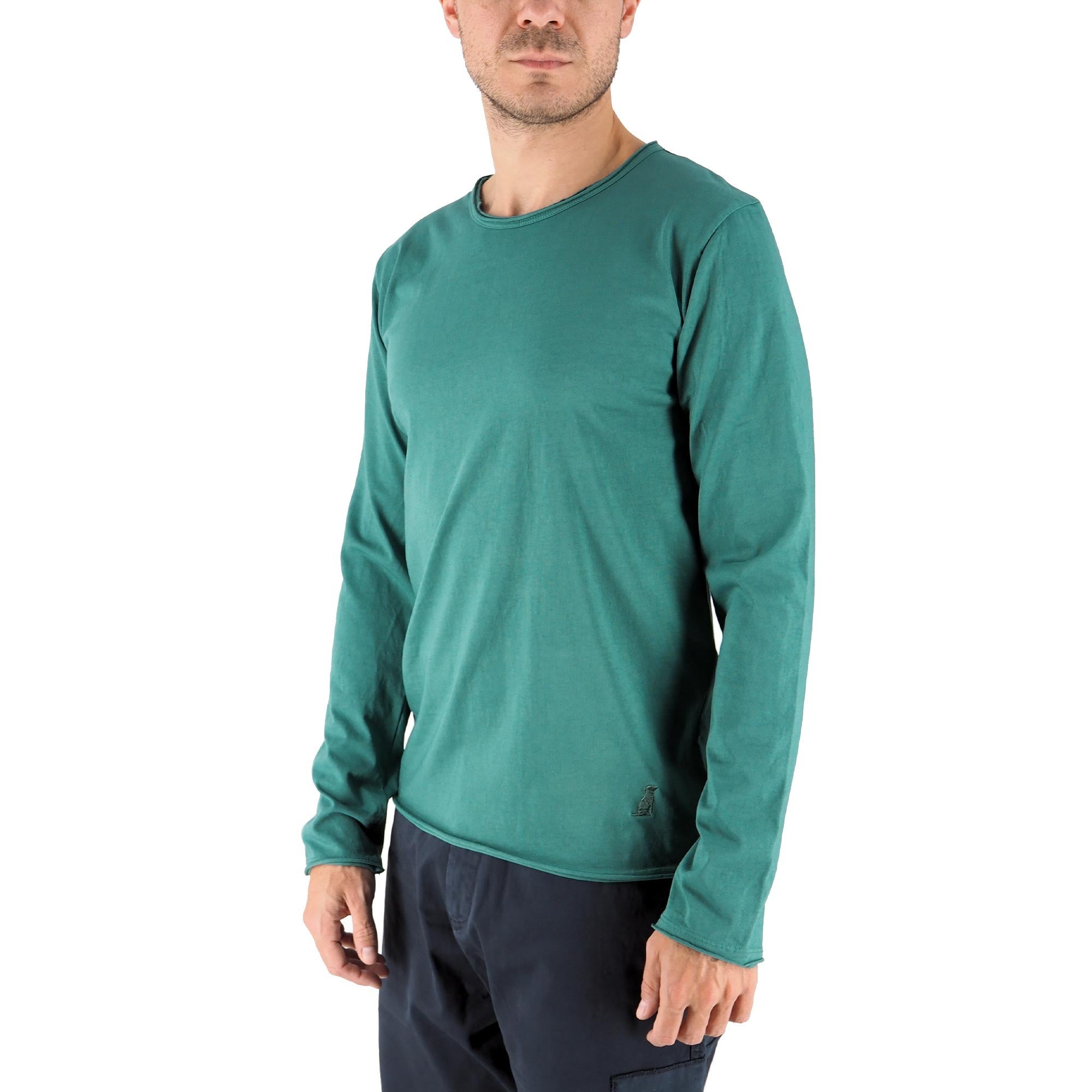 Devid Label Siviglia - T-shirt Manica Lunga - Essential – dettaglio prodotto 5 – Master SKU DL_SIVIGLIA SMERALDO