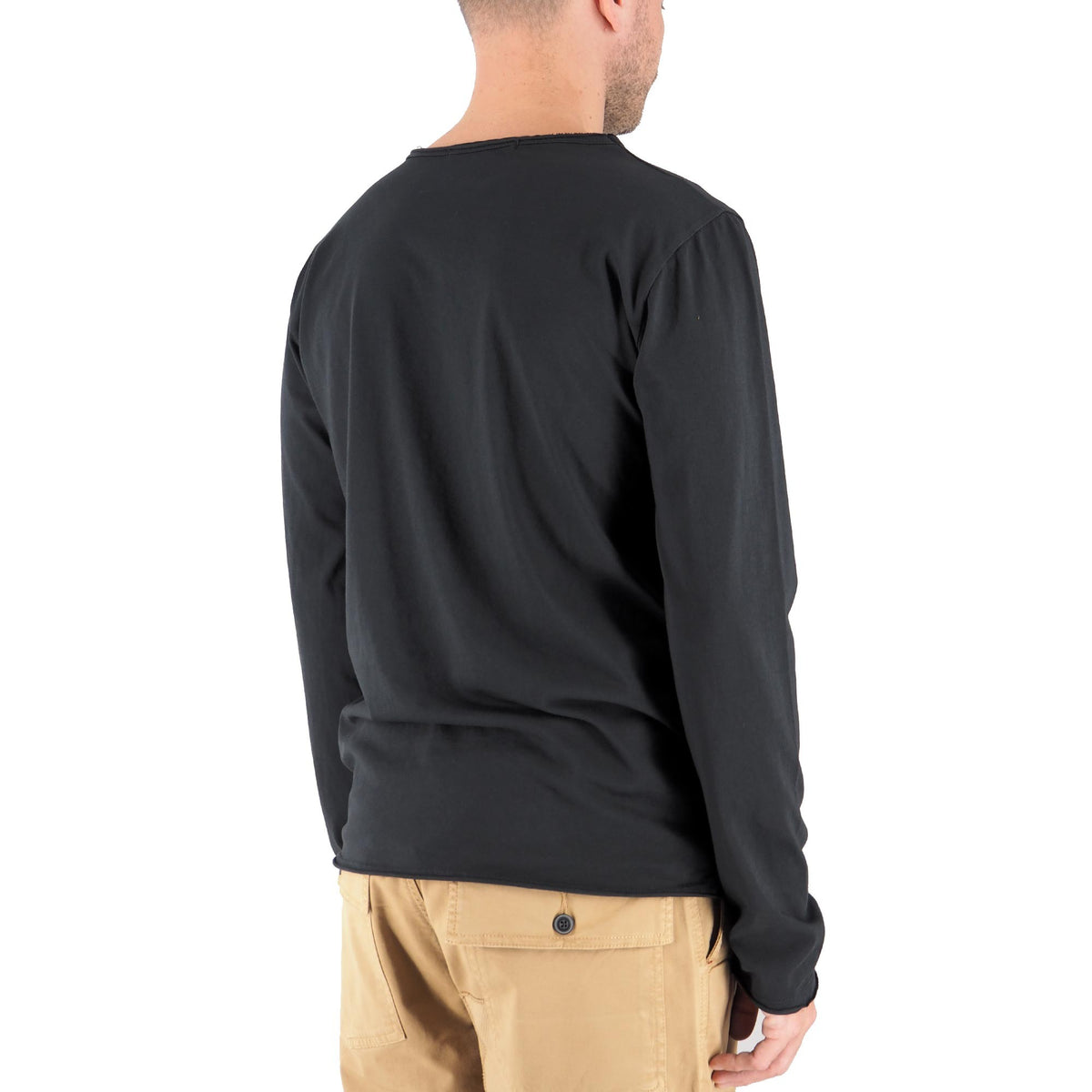 Devid Label Siviglia - T-shirt Manica Lunga - Essential, Nero – dettaglio prodotto 3 – Master SKU DL_SIVIGLIA NERO