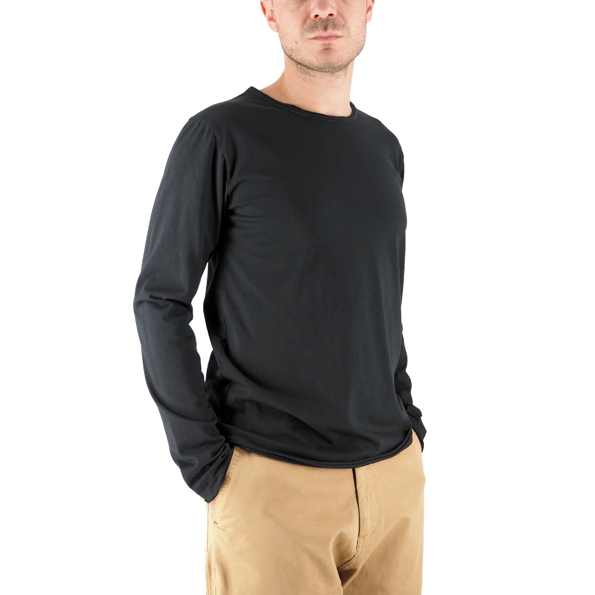 Devid Label Siviglia - T-shirt Manica Lunga - Essential, Nero – dettaglio prodotto 5 – Master SKU DL_SIVIGLIA NERO
