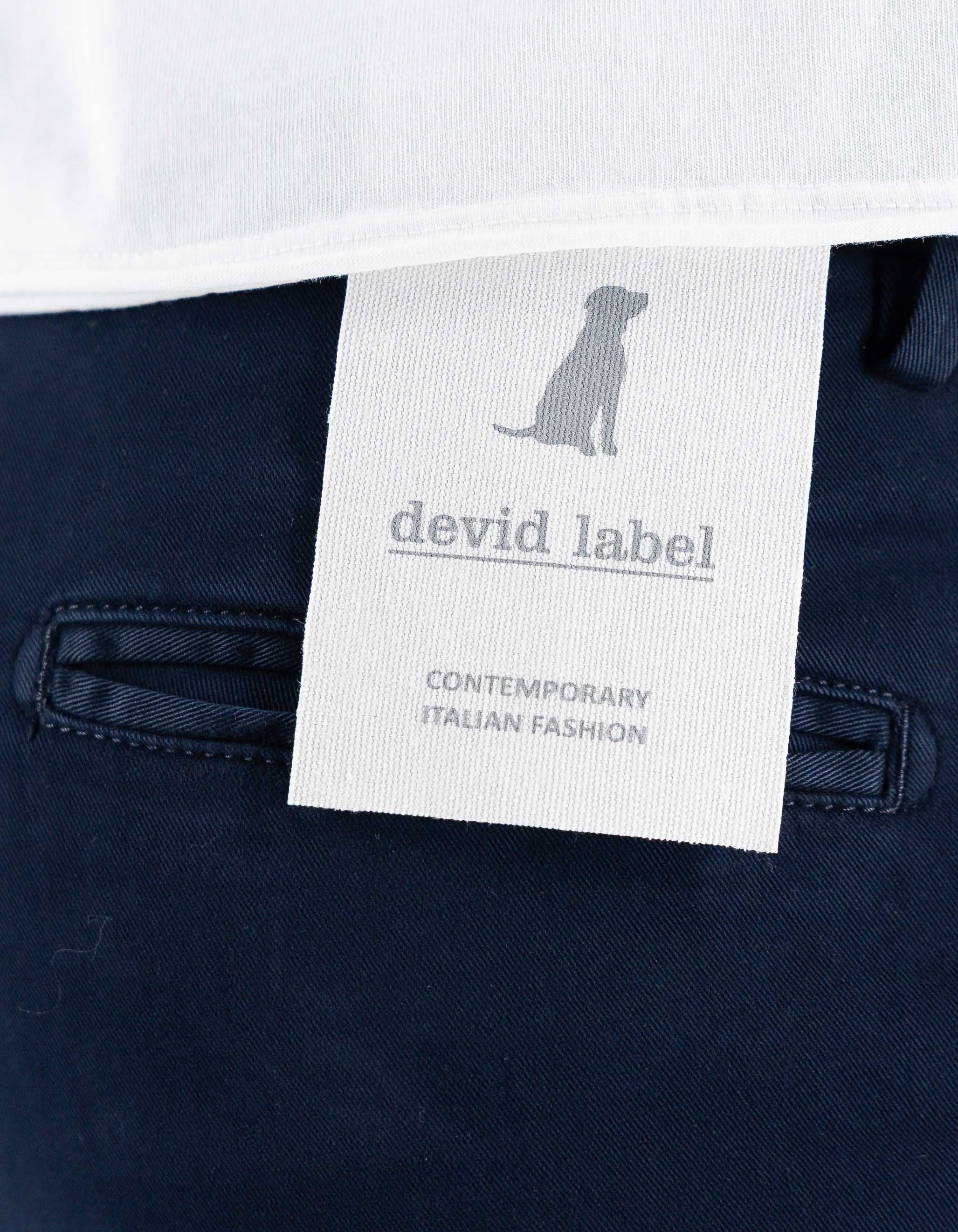 Devid Label Stanford - Pantalone Chino - Classic, Blu Navy – dettaglio prodotto 4 – Master SKU DL_CHINO_IMP_ESS1030-BLU