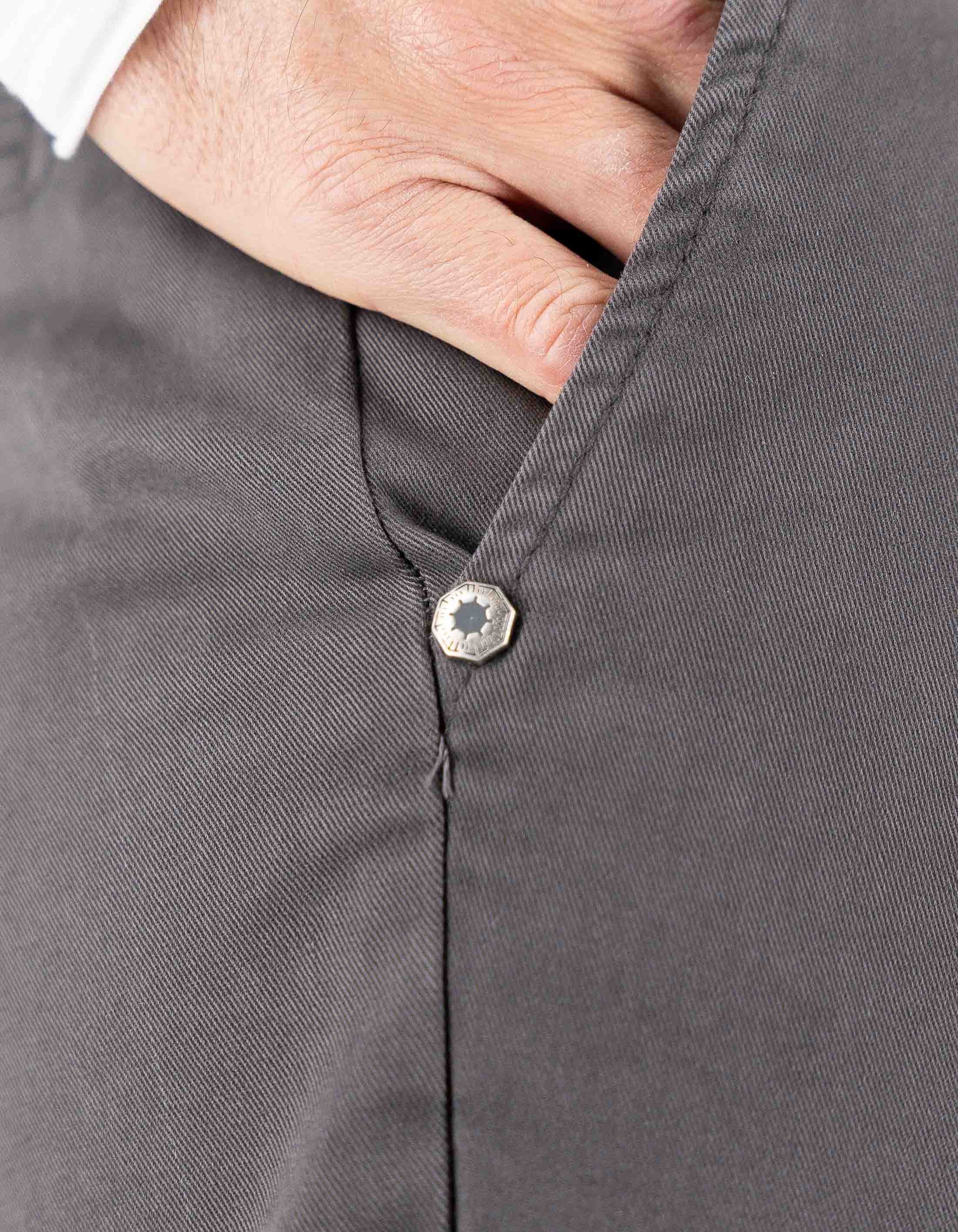 Devid Label Stanford - Pantalone Chino - Classic, Grigio – dettaglio prodotto 4 – Master SKU DL_CHINO_IMP_ESS1030-GRIGIOSC