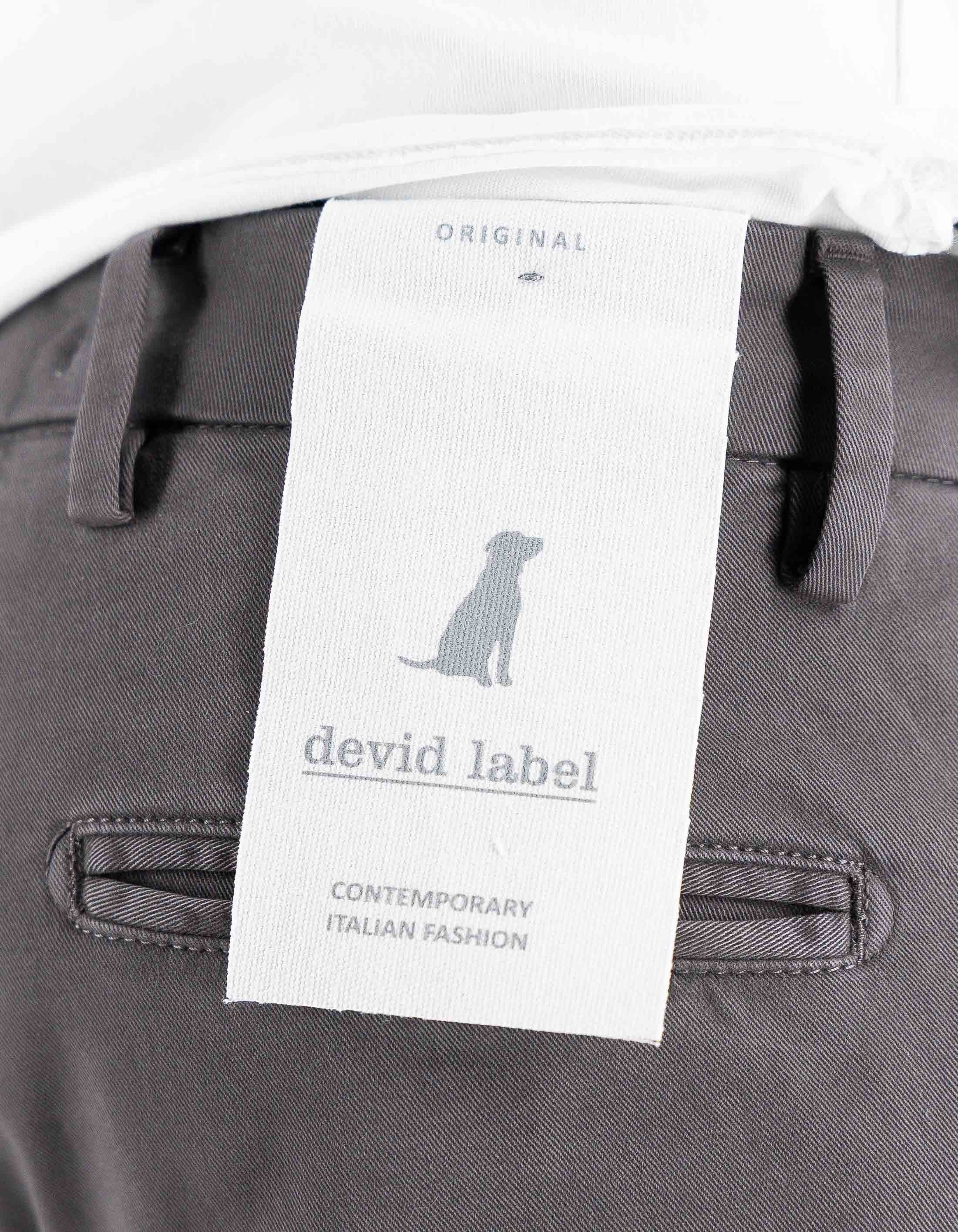 Devid Label Stanford - Pantalone Chino - Classic, Grigio – dettaglio prodotto 5 – Master SKU DL_CHINO_IMP_ESS1030-GRIGIOSC