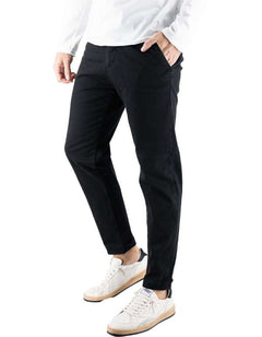 Devid Label Stanford - Pantalone Chino - Classic, Nero – vista principale – Master SKU DL_CHINO_IMP_ESS1030-NERO