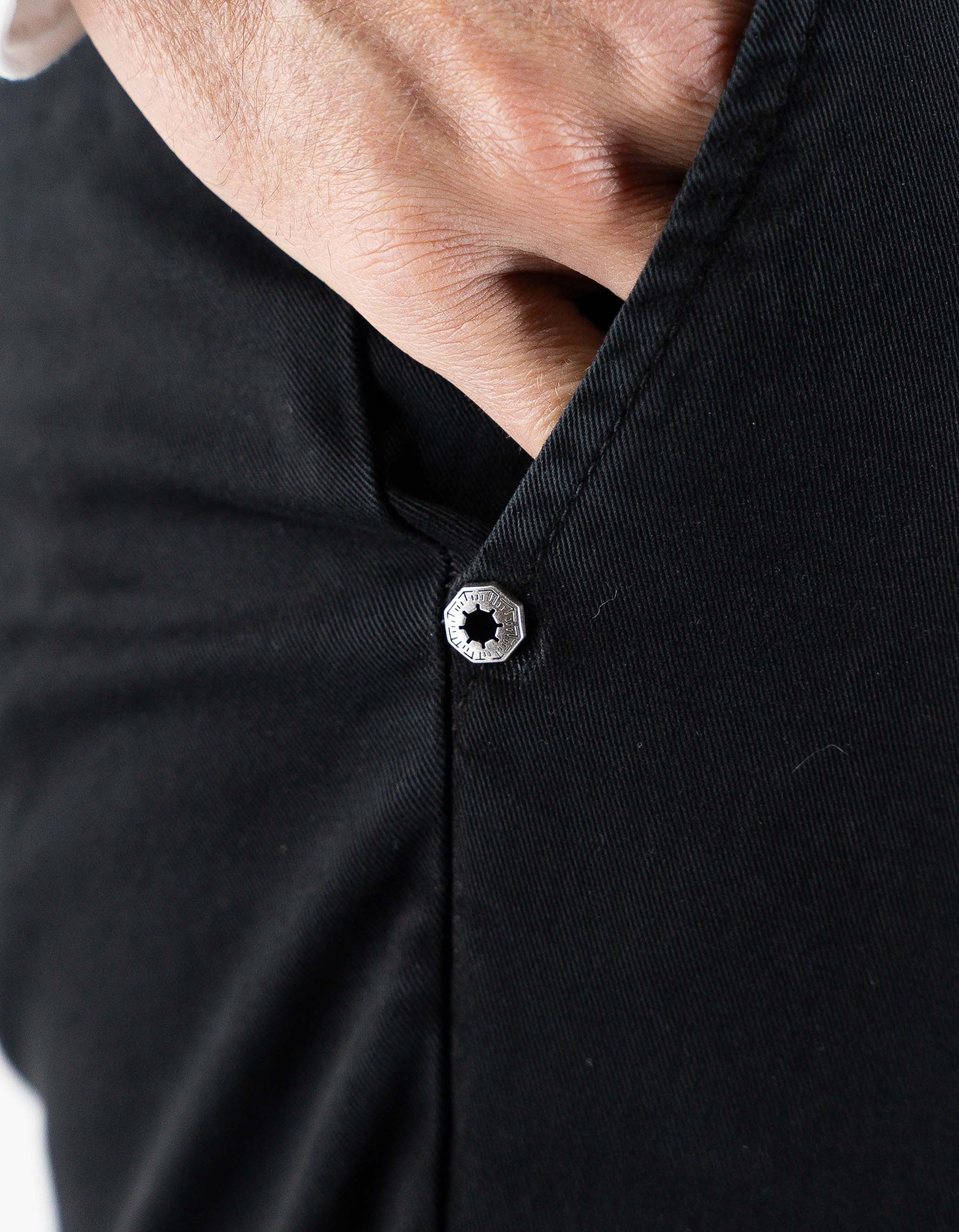 Devid Label Stanford - Pantalone Chino - Classic, Nero – dettaglio prodotto 3 – Master SKU DL_CHINO_IMP_ESS1030-NERO