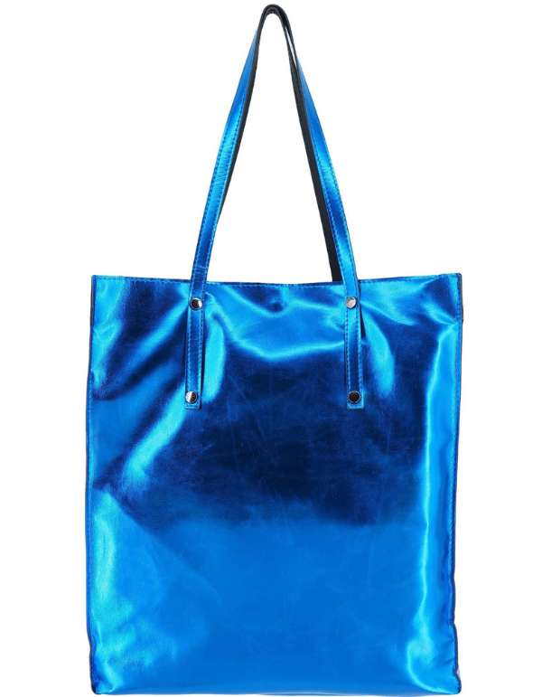 Devid Label Taormina - Shopper in Ecopelle - Essential, Blu – vista principale – Master SKU DL_SHO5_BL
