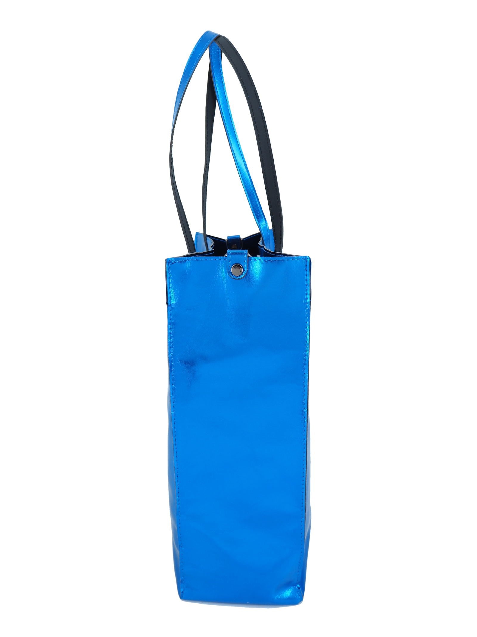 Devid Label Taormina - Shopper in Ecopelle - Essential, Blu – dettaglio prodotto 2 – Master SKU DL_SHO5_BL