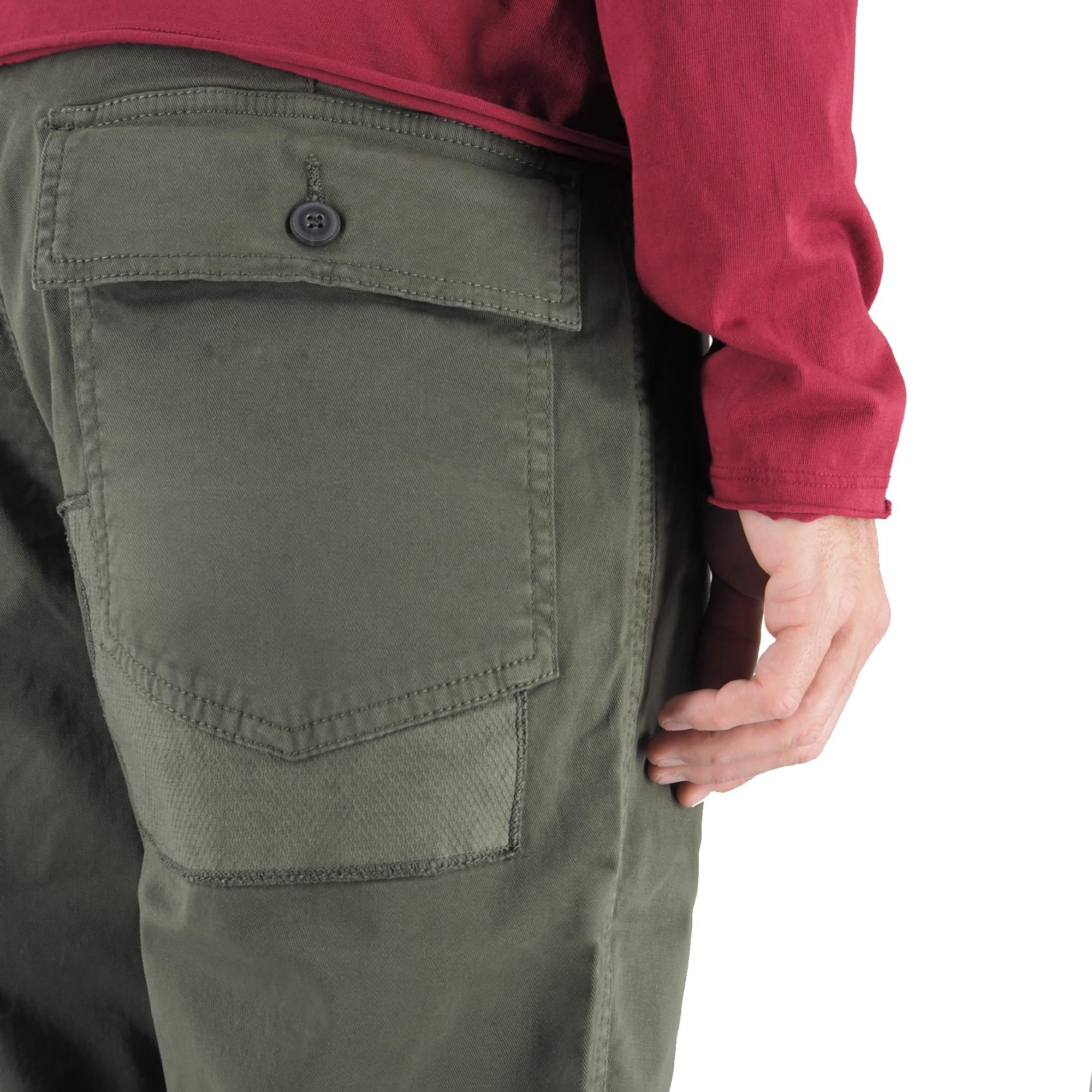 Devid Label Timo - Pantalone Patch - Vintage, Verde – dettaglio prodotto 2 – Master SKU DL_TIMO PATCH MILITARY