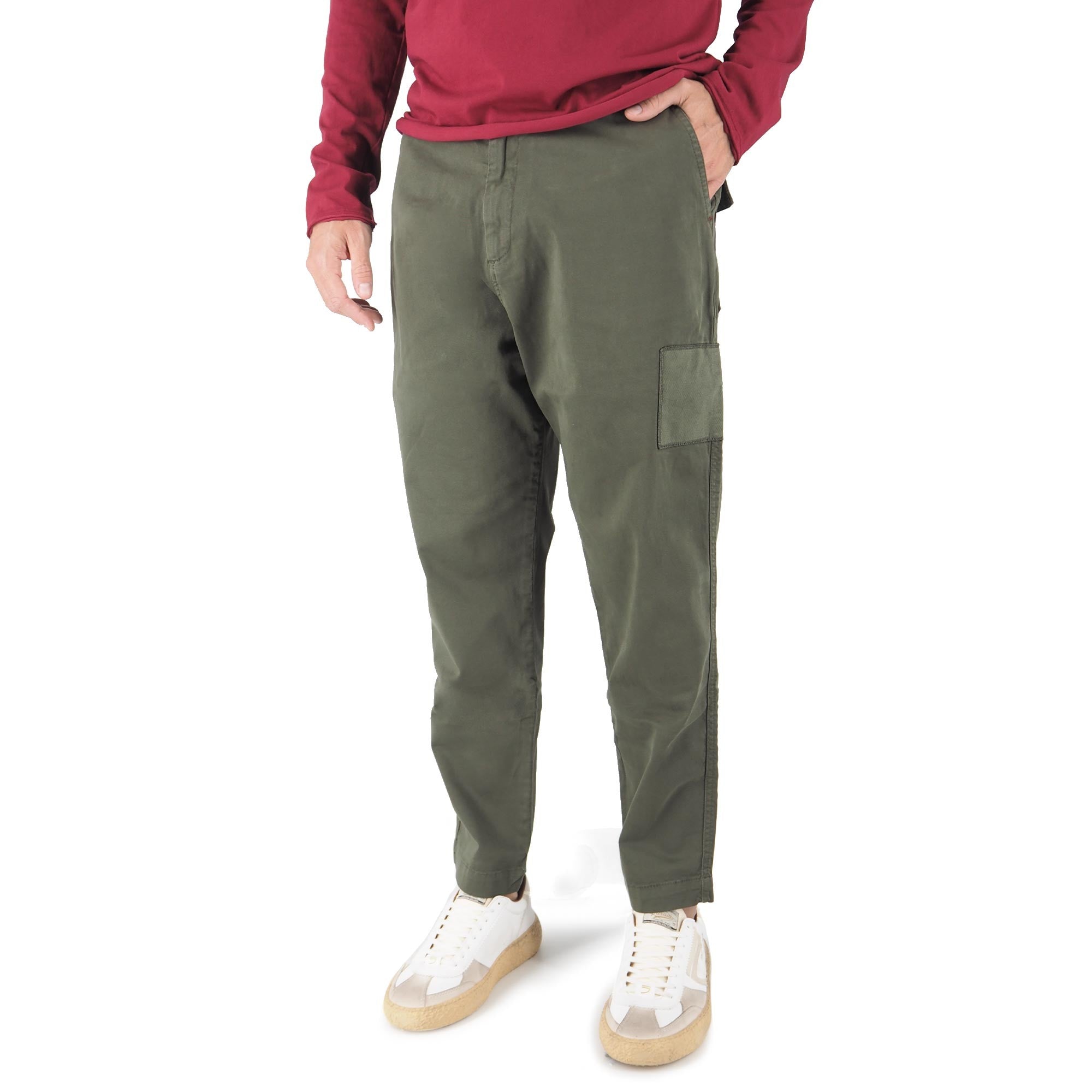 Devid Label Timo - Pantalone Patch - Vintage, Verde – dettaglio prodotto 4 – Master SKU DL_TIMO PATCH MILITARY