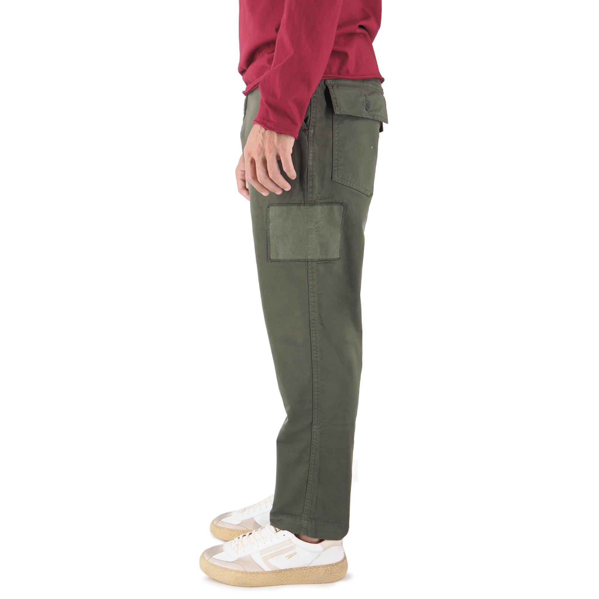 Devid Label Timo - Pantalone Patch - Vintage, Verde – dettaglio prodotto 5 – Master SKU DL_TIMO PATCH MILITARY