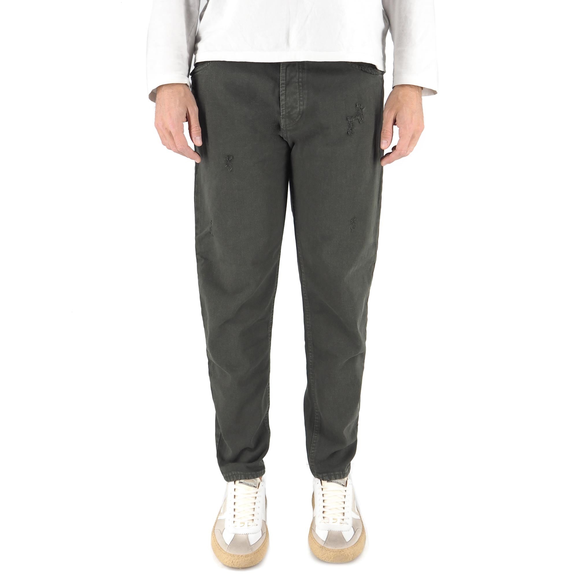 Devid Label Torino - Jeans in Bull Denim - Essential – dettaglio prodotto 5 – Master SKU DL_CROPPED BULL MILITARY