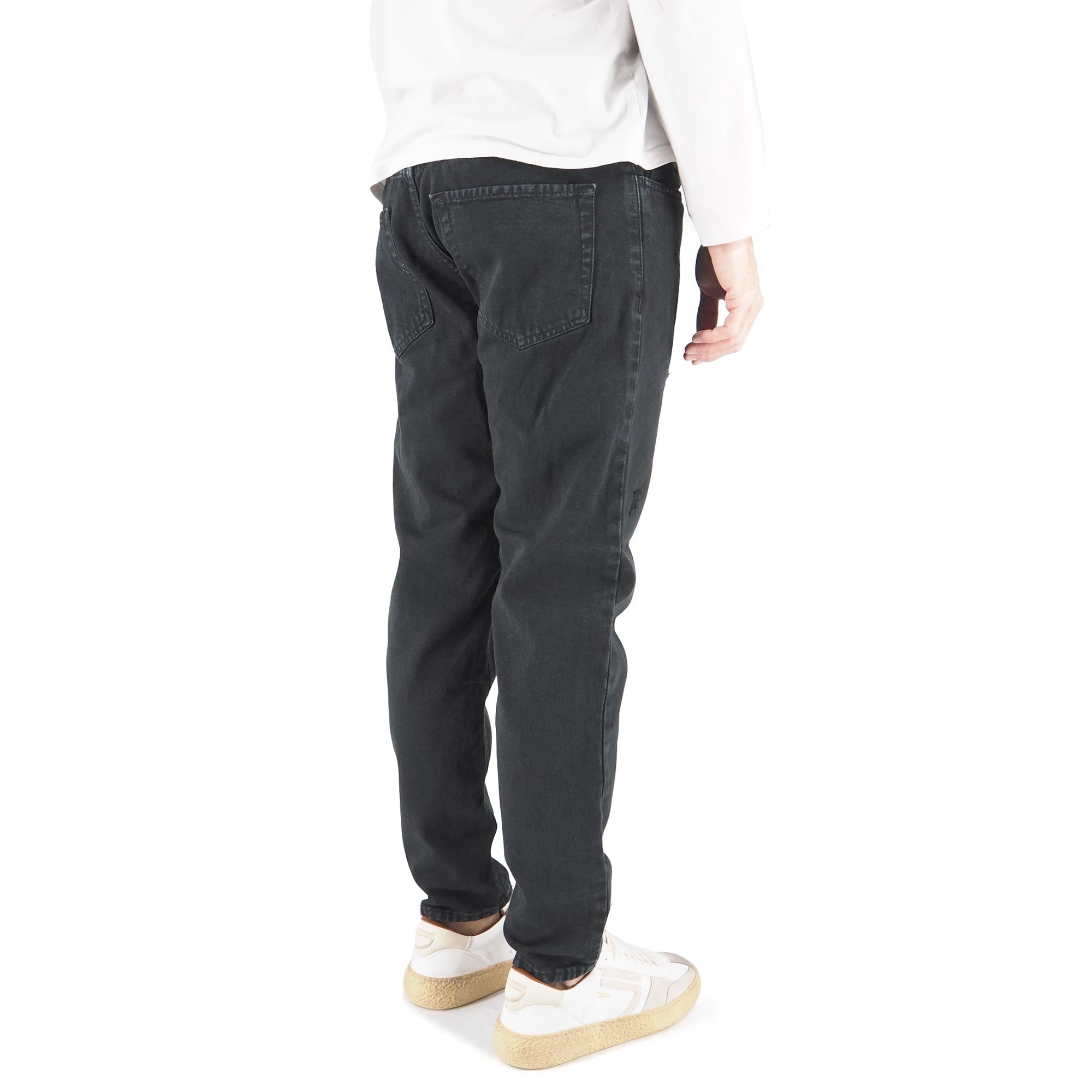 Devid Label Torino - Jeans in Bull Denim - Essential, Nero – dettaglio prodotto 5 – Master SKU DL_CROPPED BULL NERO