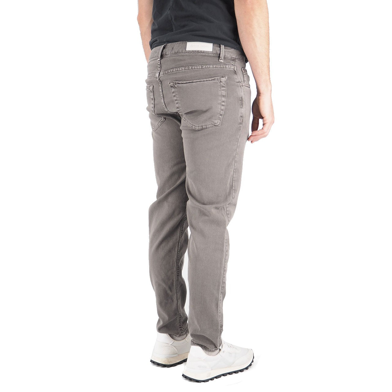 Devid Label Torino - Pantalone in Bull di Cotone - Essential, Grigio – dettaglio prodotto 4 – Master SKU DL_GLOBE ESS1084 GRIGIO SCURO