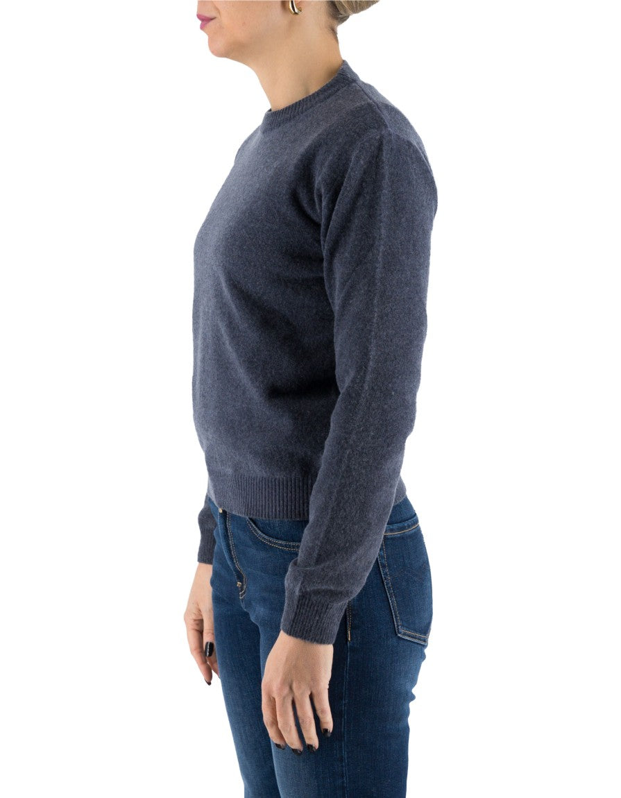 Devid Label Tromsoe - Maglia Girocollo - Lana Cashmere – dettaglio prodotto 2 – Master SKU DL_DL020_320_NOTTE