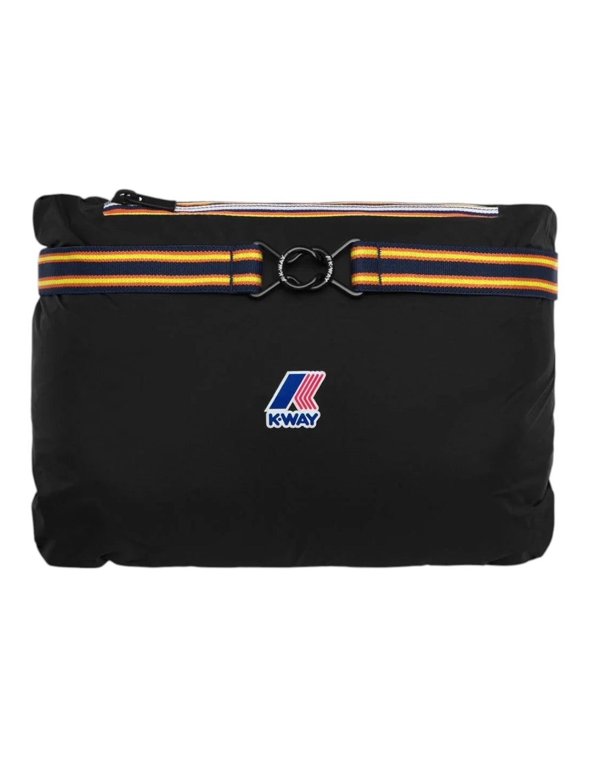 Giacca K-Way Le Vrai 4.0 Claude Warm Blue Depth di DevidLabel, giacca tecnica ripiegabile con logo iconico