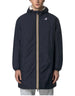 Giacca unisex DevidLabel K-Way Le Vrai 4.0 Eiffel East Orsetto blu scuro con interno in pile e zip iconica