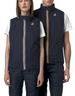 Gilet unisex DevidLabel K-Way Le Vrai 4.0 Rouland Warm in blu scuro con zip iconica tricolore