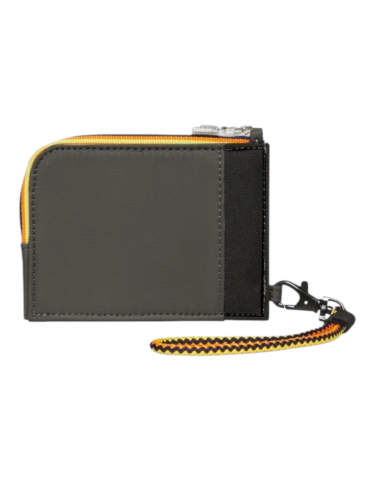 Pochette K-Way Villebonne DevidLabel in colore Green Blackish con cinturino da polso tecnico e zip a contrasto