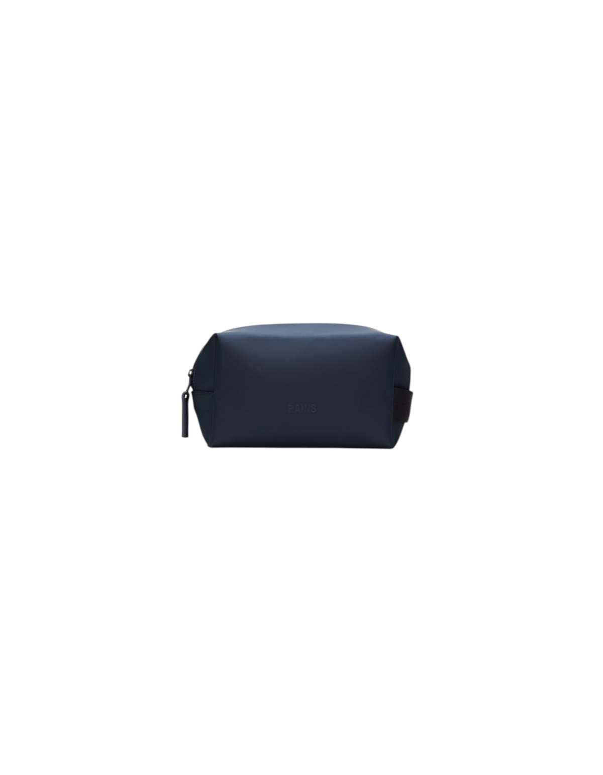 Beauty case compatto DevidLabel Rains Wash Bag Small in tessuto PU impermeabile blu navy con chiusura a zip