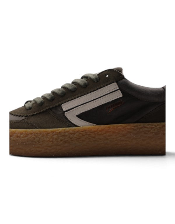 Sneaker DevidLabel 1.01 Vintage color sidro con suola in gomma naturale e profilo basso per uno stile urbano